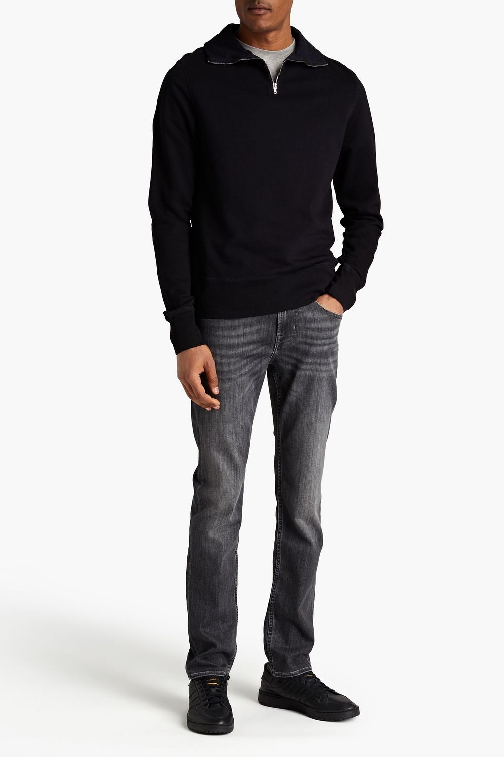 7 FOR ALL MANKIND French cotton-terry hoodie