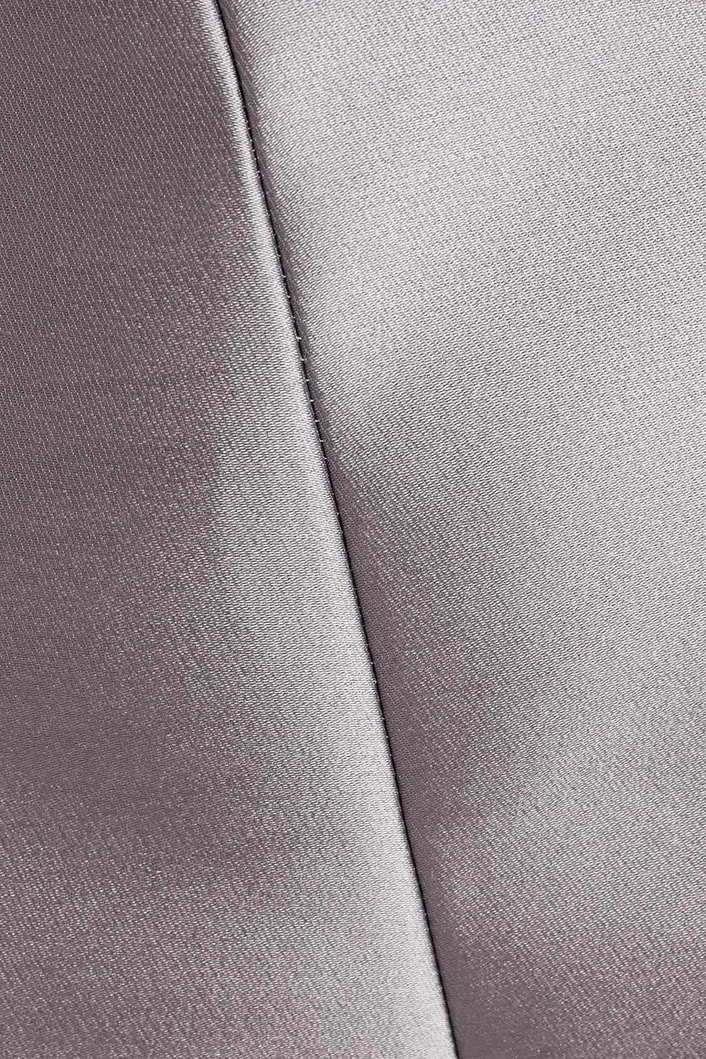 VALENTINO GARAVANI Cropped duchesse-satin wide-leg pants