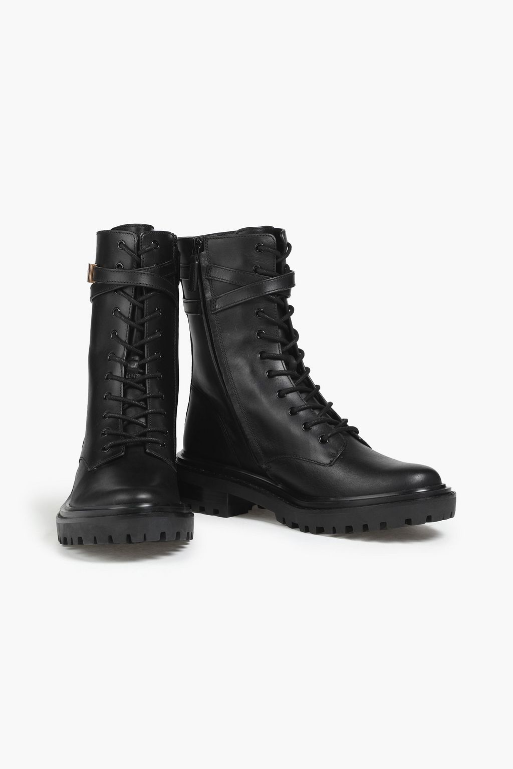 TORY BURCH レザー コンバットブーツ
