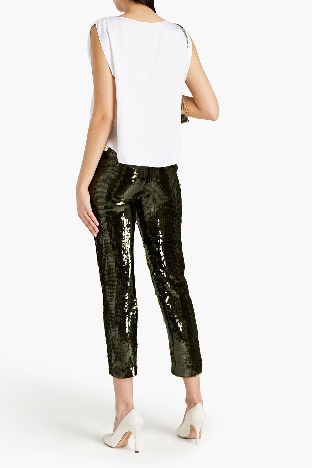 ALEXANDRE VAUTHIER Satin-twill top