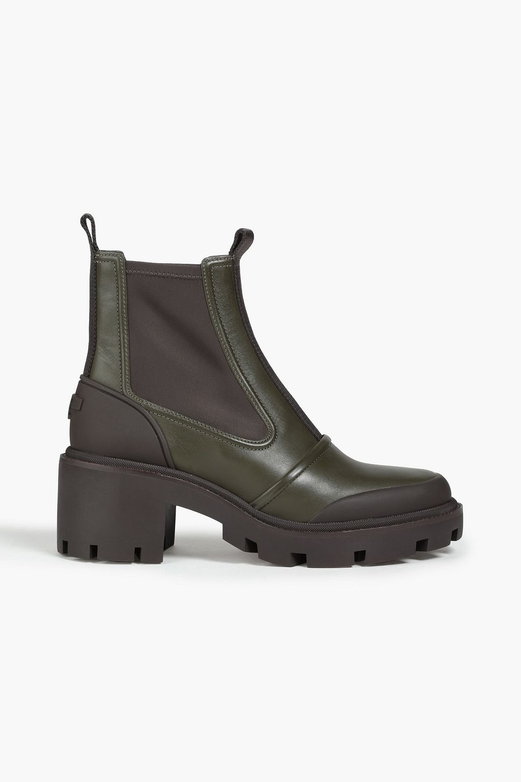 TORY BURCH Leather and neoprene Chelsea boots | Sale up to 70% off | THE  OUTNET