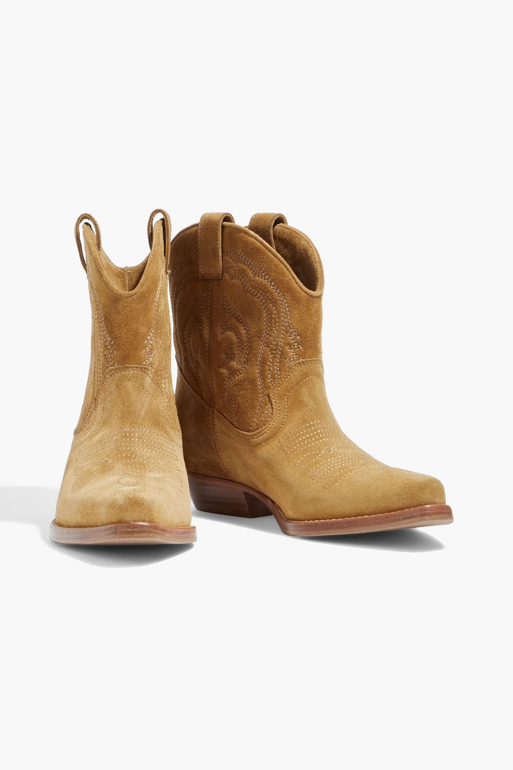Camel Colt suede ankle boots | BA\u0026SH 