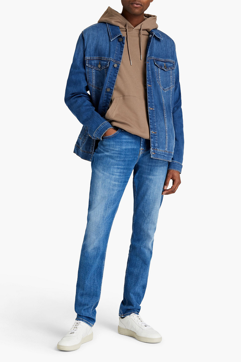 7 For All Mankind Man Denim Jacket In Blue