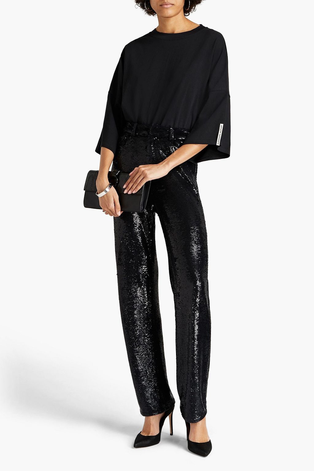 ALEXANDRE VAUTHIER Oversized cotton-jersey top