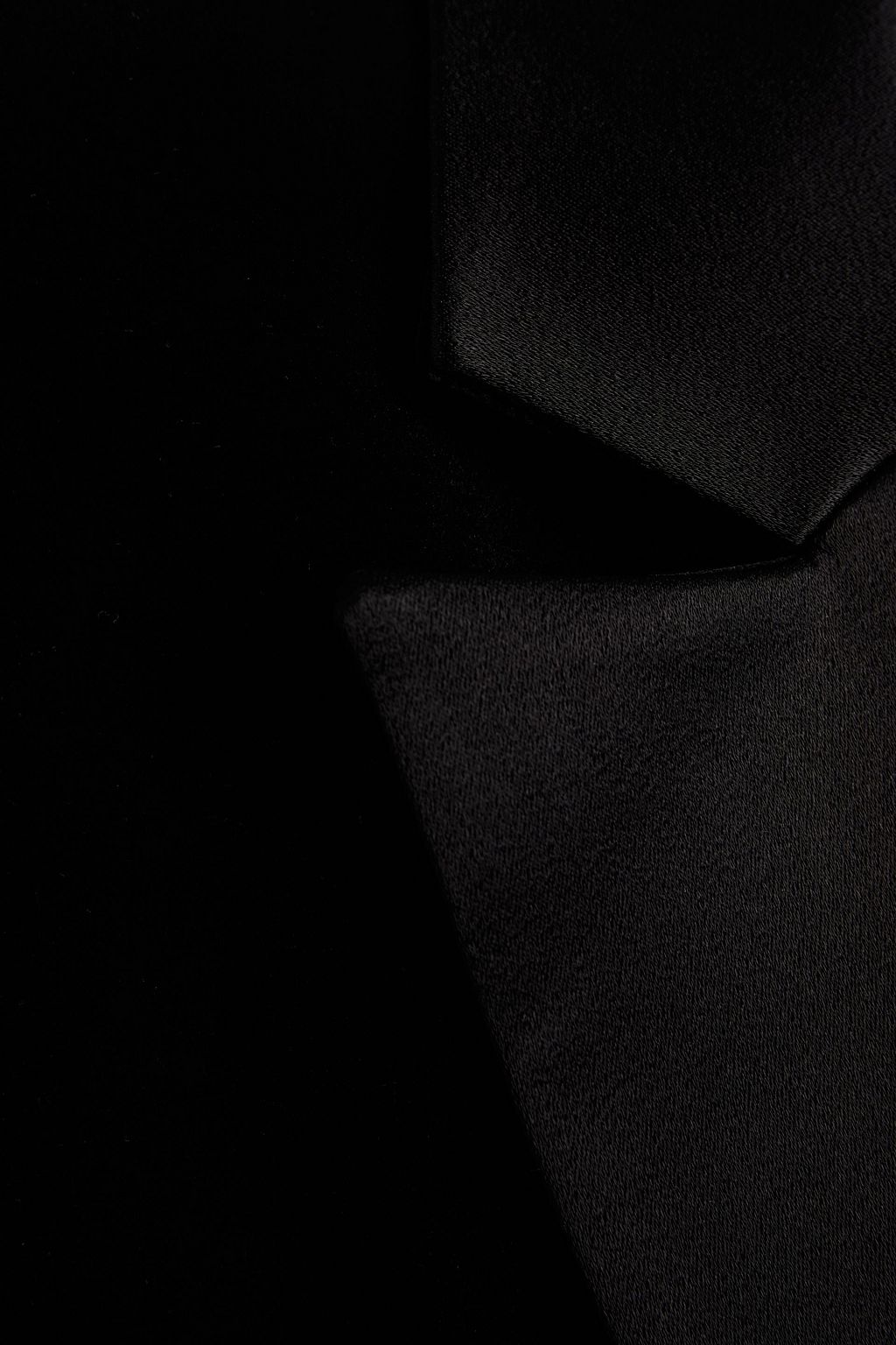 ALICE + OLIVIA Denny satin-trimmed velvet tuxedo jacket