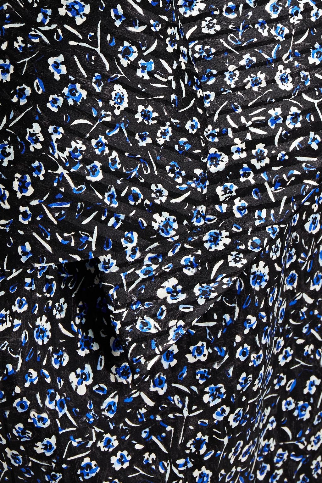 TORY BURCH Pussy-bow floral-print silk-blend jacquard blouse