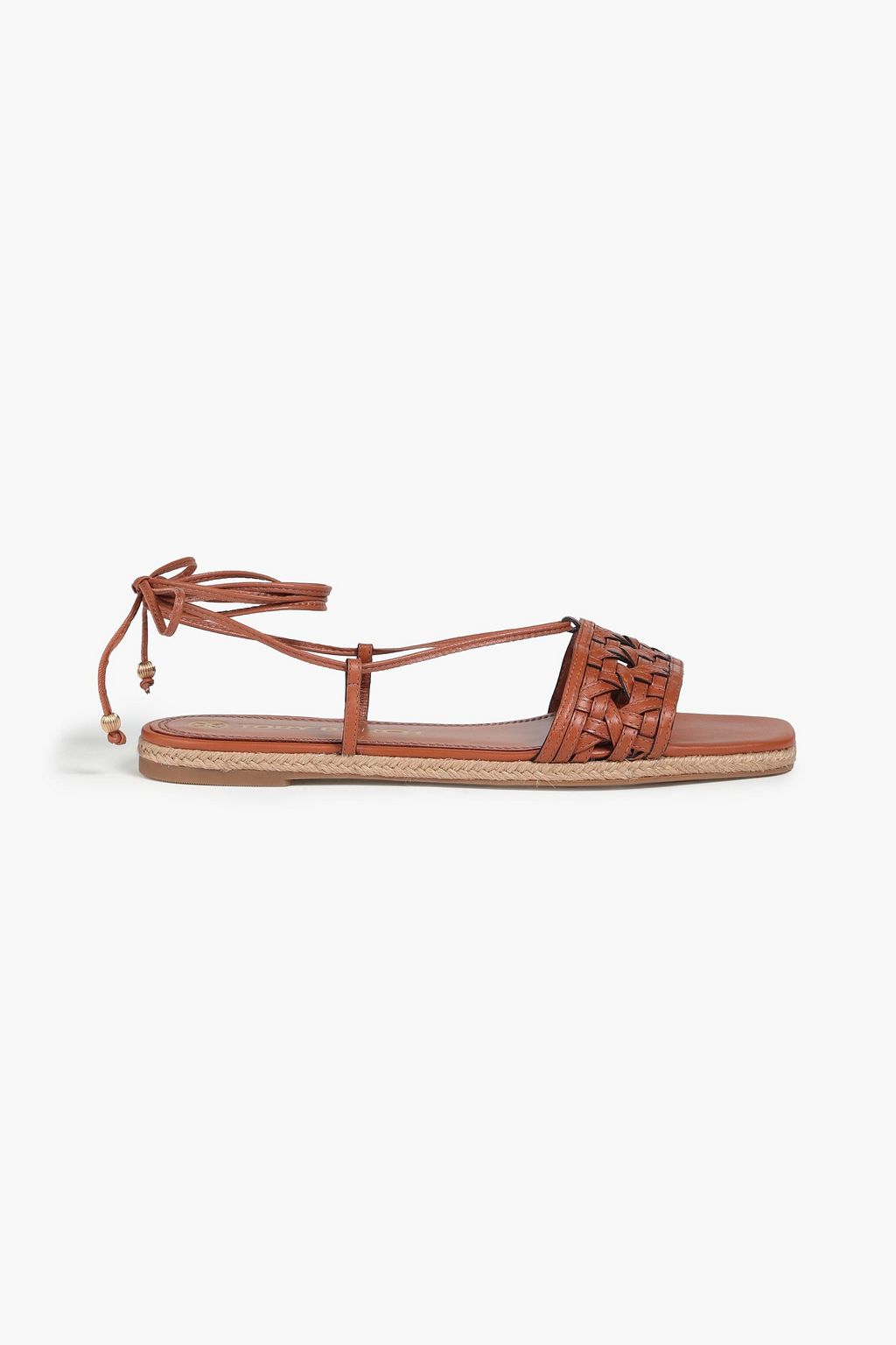 TORY BURCH Basketweave leather espadrille sandals | THE OUTNET