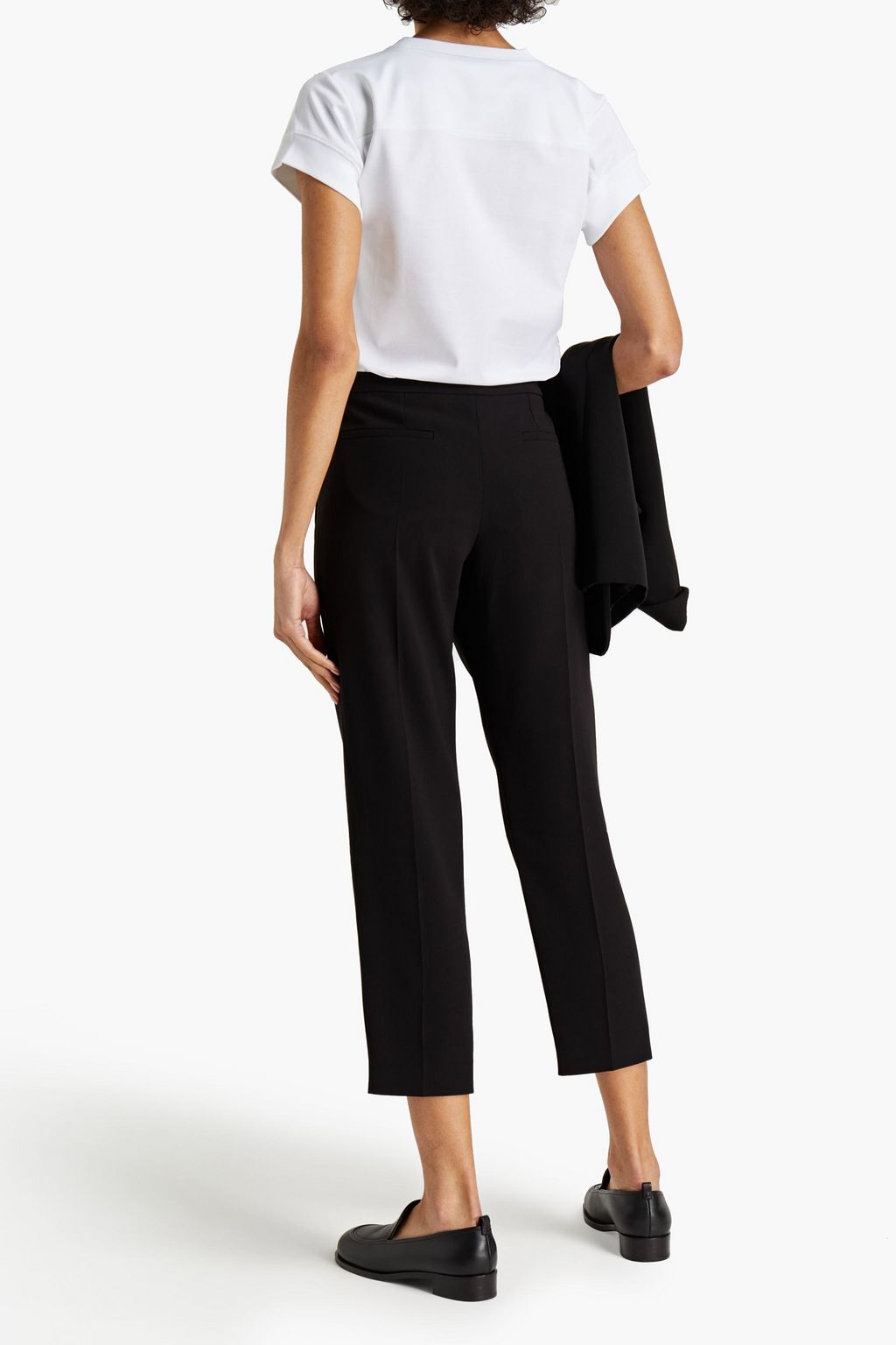 CHLOÉ Cropped crepe slim-leg pants