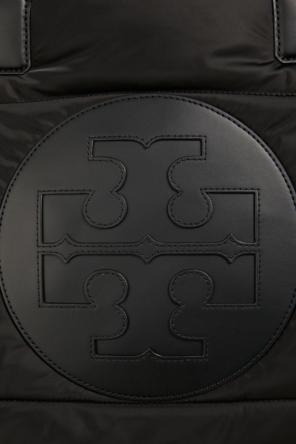 TORY BURCH Ella faux leather-trimmed shell tote