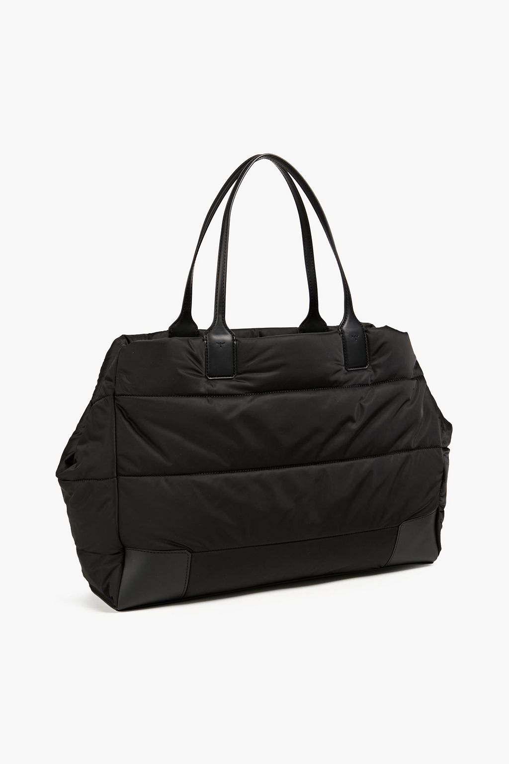 TORY BURCH Ella faux leather-trimmed shell tote