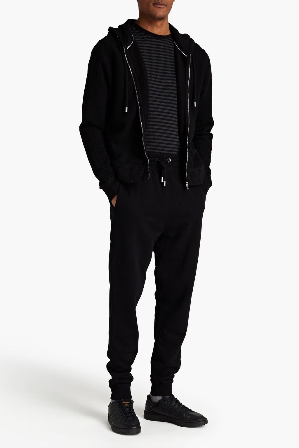 7 FOR ALL MANKIND French cotton-terry hoodie