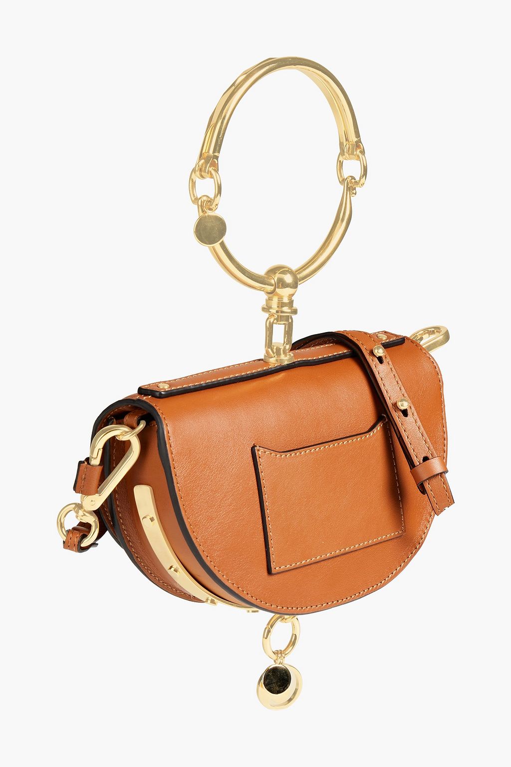 CHLOÉ Studded quilted leather shoulder bag