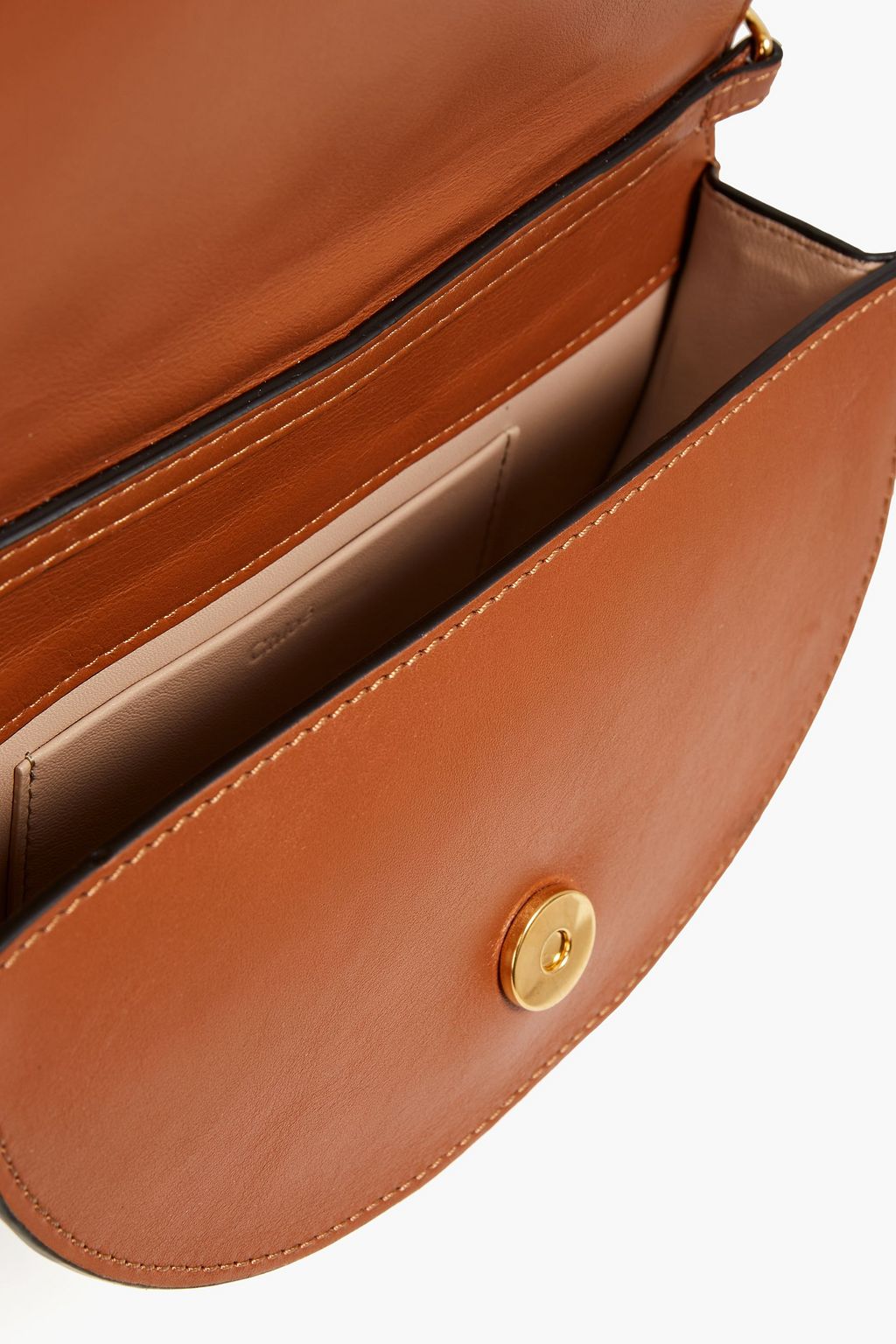 CHLOÉ Studded quilted leather shoulder bag