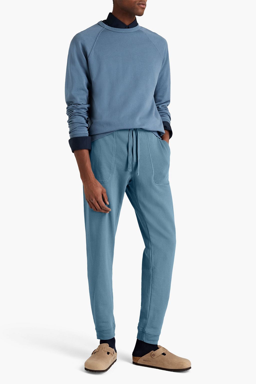 VINCE. Tapered French cotton-terry sweatpants