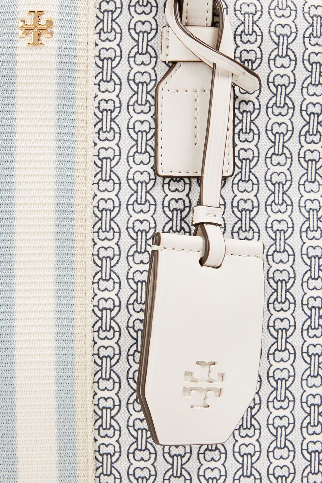 TORY BURCH Gemini Link printed cotton-canvas tote