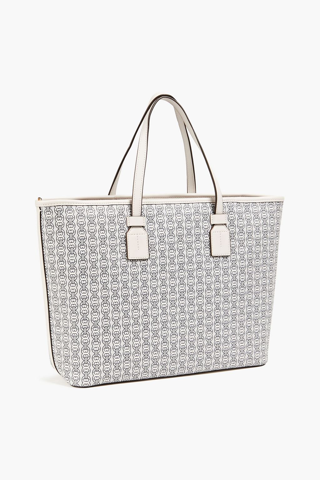 TORY BURCH Gemini Link printed cotton-canvas tote