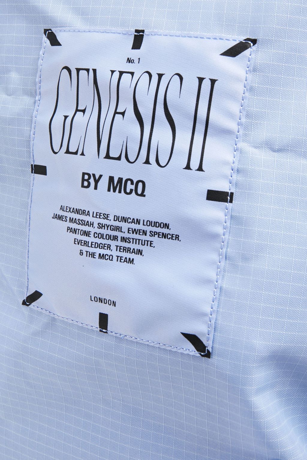 MCQ ALEXANDER MCQUEEN Genesis II Rucksack aus Shell mit Lederbesatz