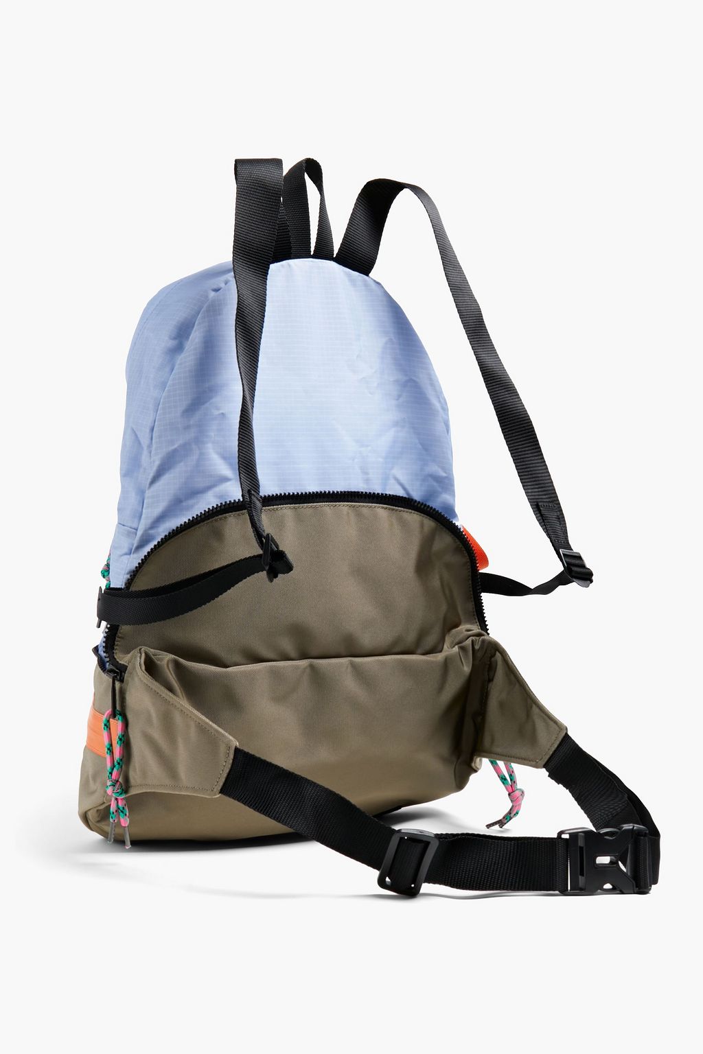 MCQ ALEXANDER MCQUEEN Genesis II Rucksack aus Shell mit Lederbesatz