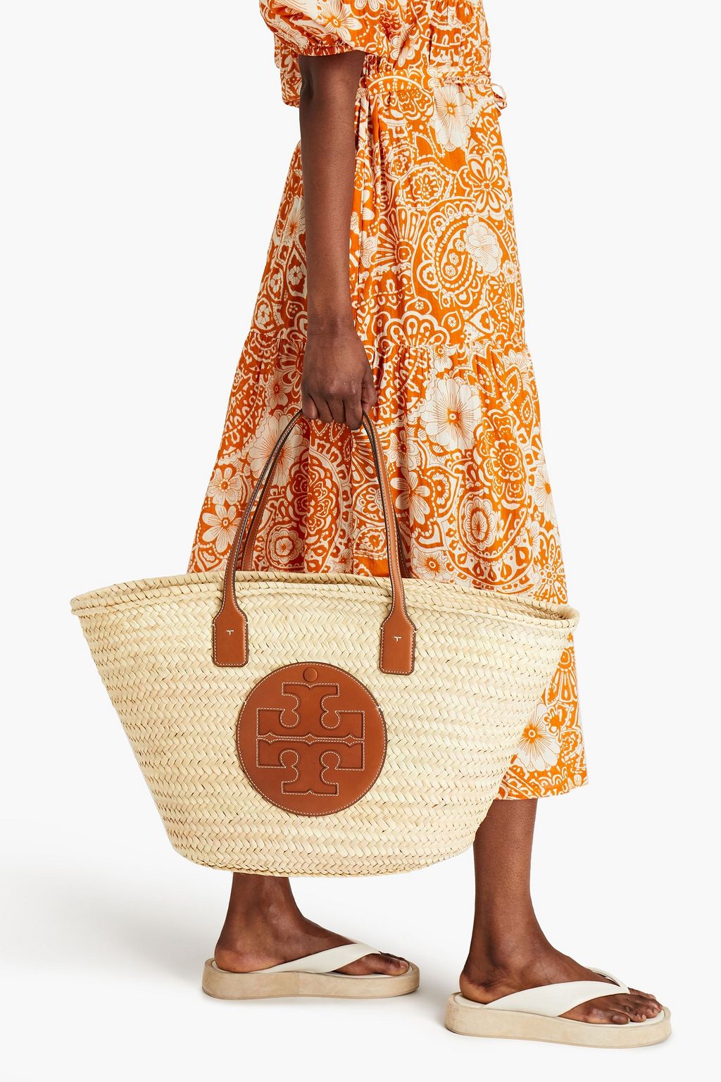 TORY BURCH حقيبة يد «إلّا» من القش