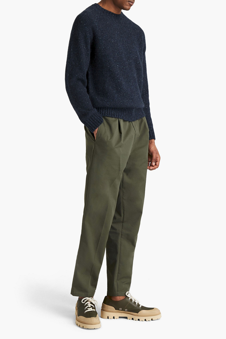 Vince . Man Mélange Cashmere Jumper