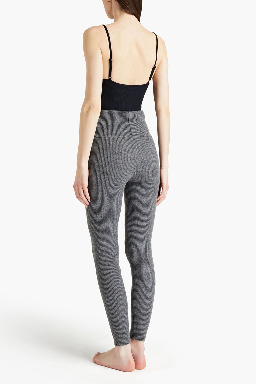 ERES Ribbed wool and cashmere-blend leggings