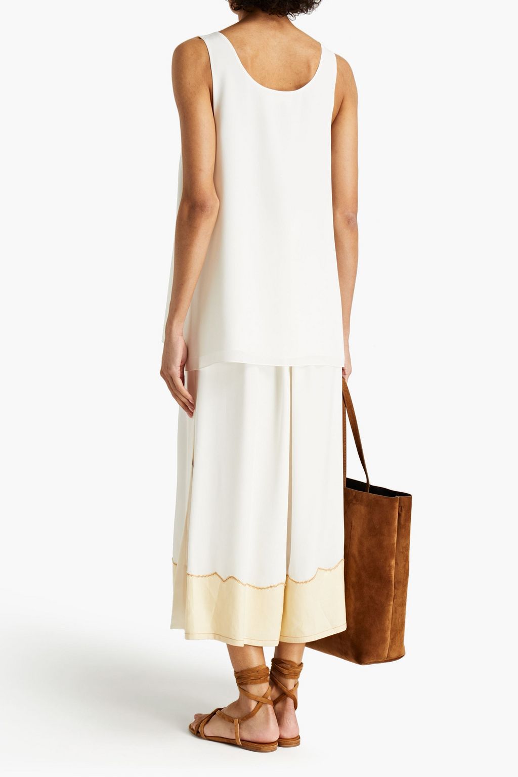 CHLOÉ Silk-chiffon tank