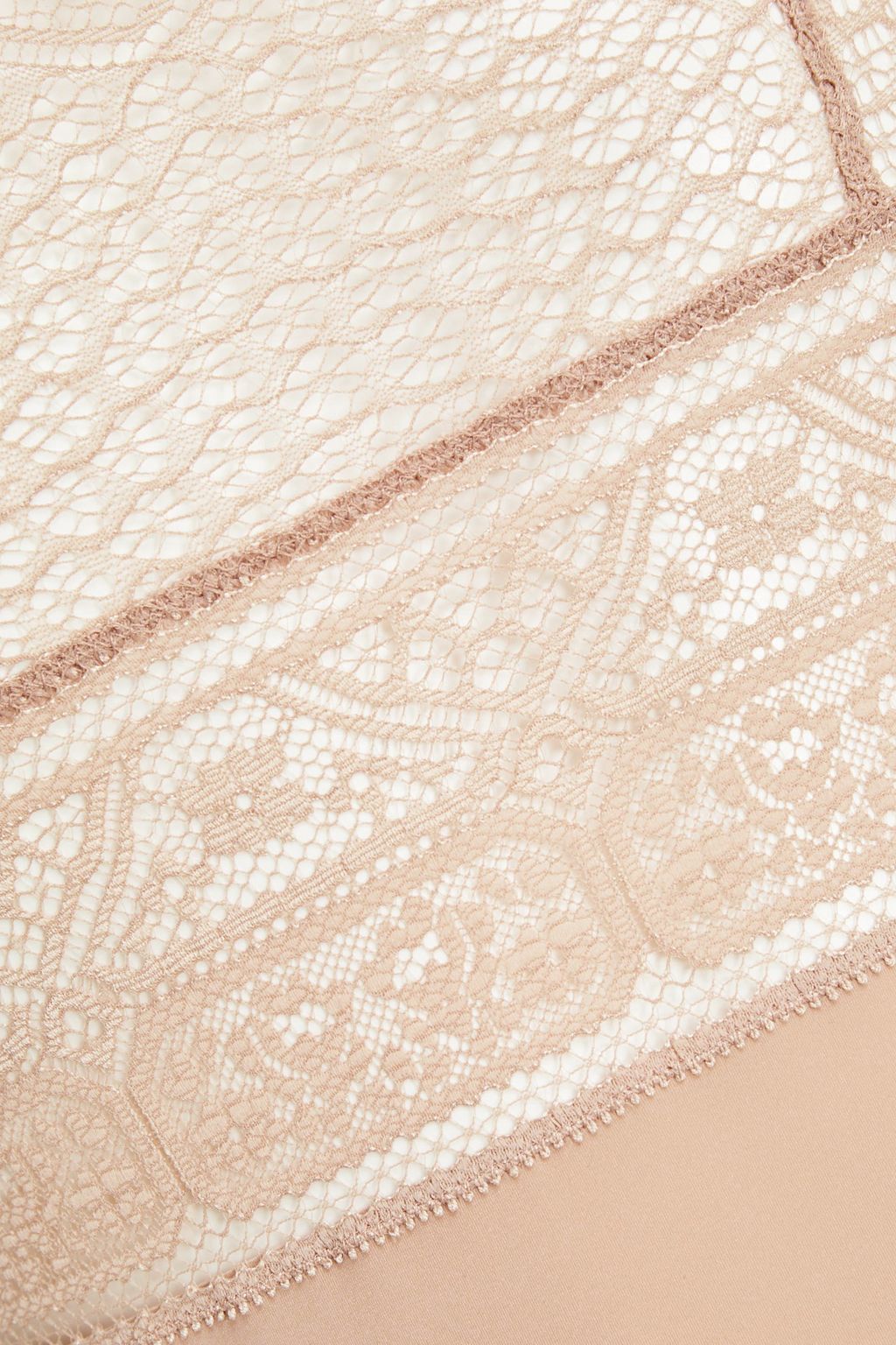 ERES Lace-paneled stretch-jersey bodysuit