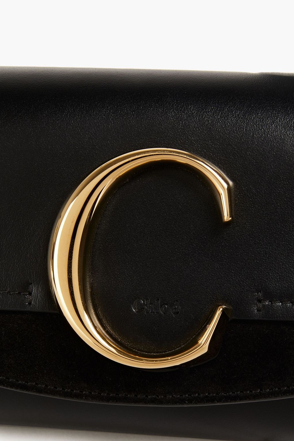 CHLOÉ Suede and leather belt bag