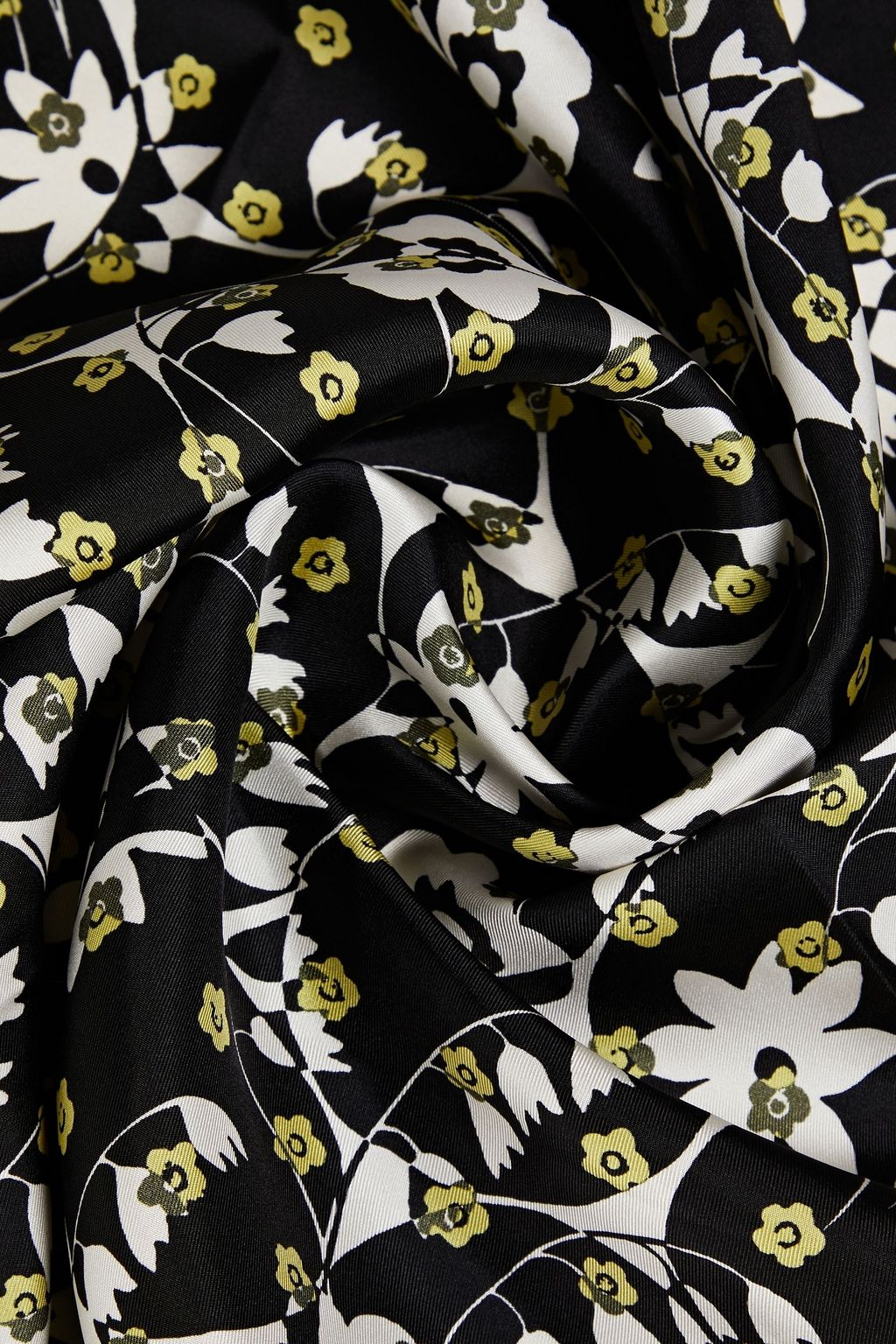 VALENTINO GARAVANI Floral-print silk-twill scarf
