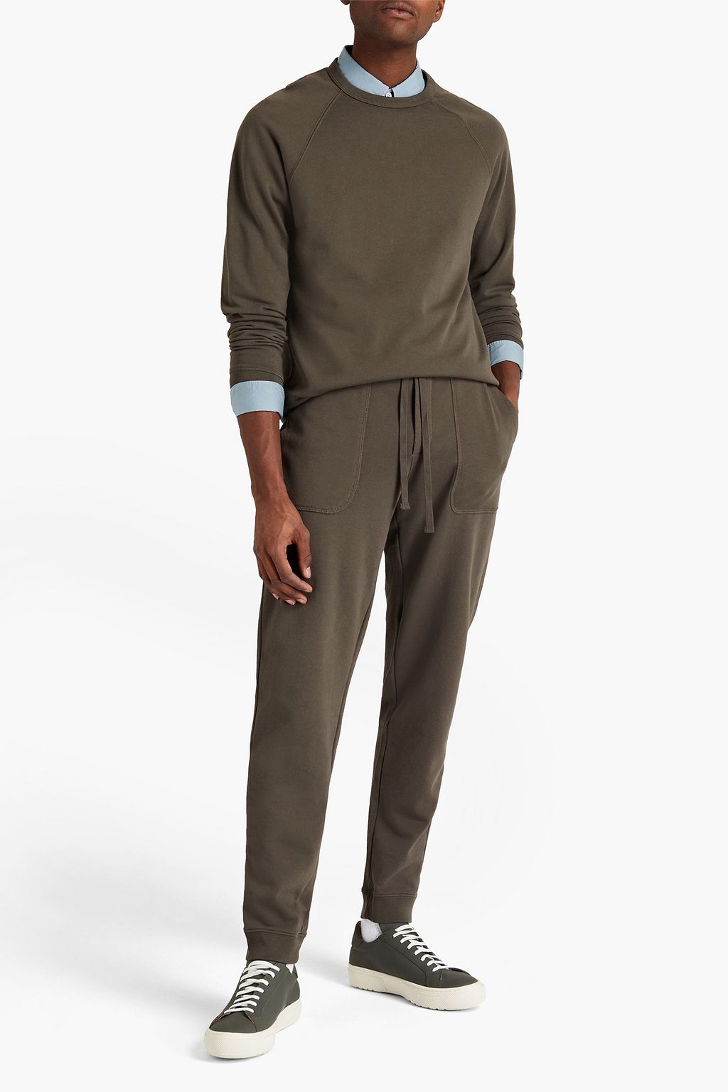 VINCE. French cotton-terry sweatshirt