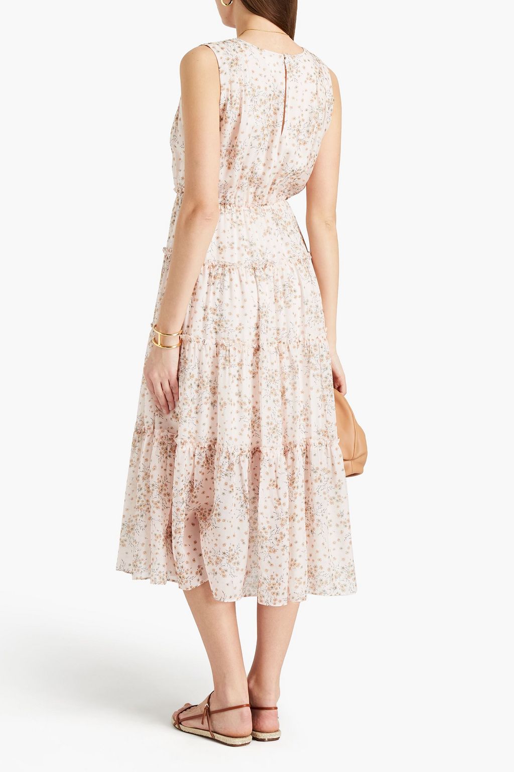 CAMI NYC Egle tiered floralprint silkchiffon midi dress THE