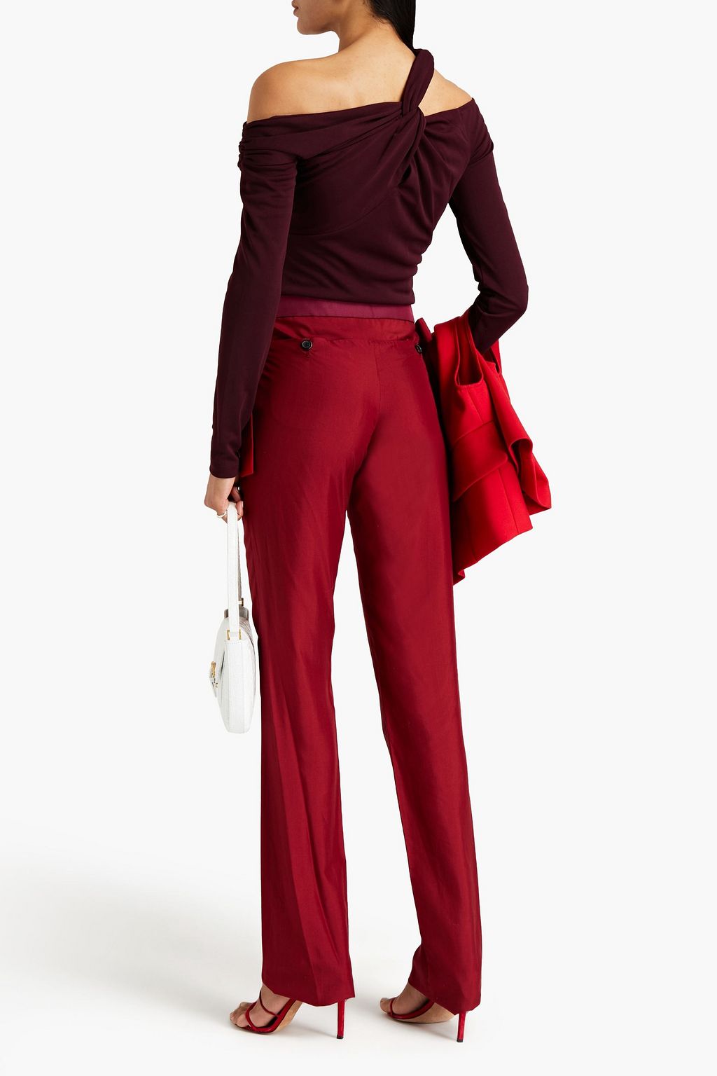 VALENTINO GARAVANI Hose mit geradem Bein aus Seiden-Crêpe