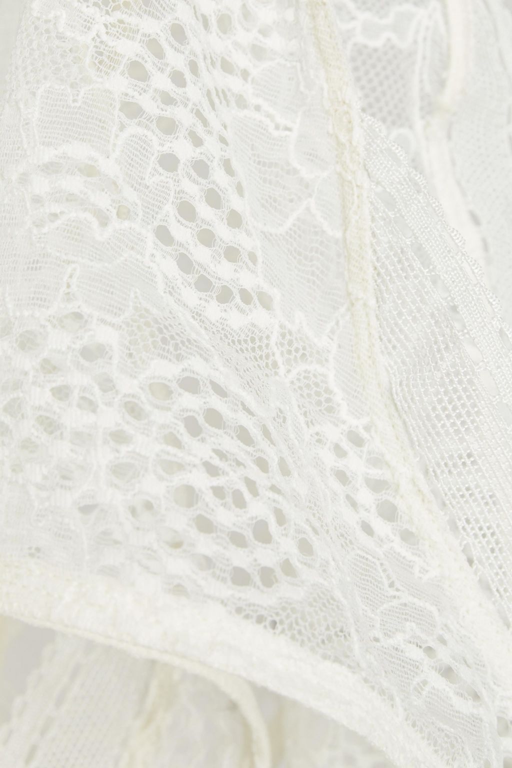ERES Picot-trimmed corded lace mid-rise briefs