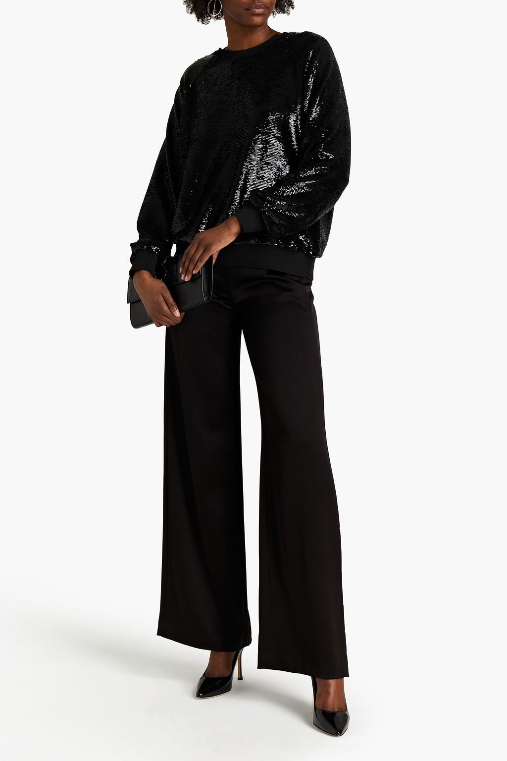 ALEXANDRE VAUTHIER Sequined knitted top