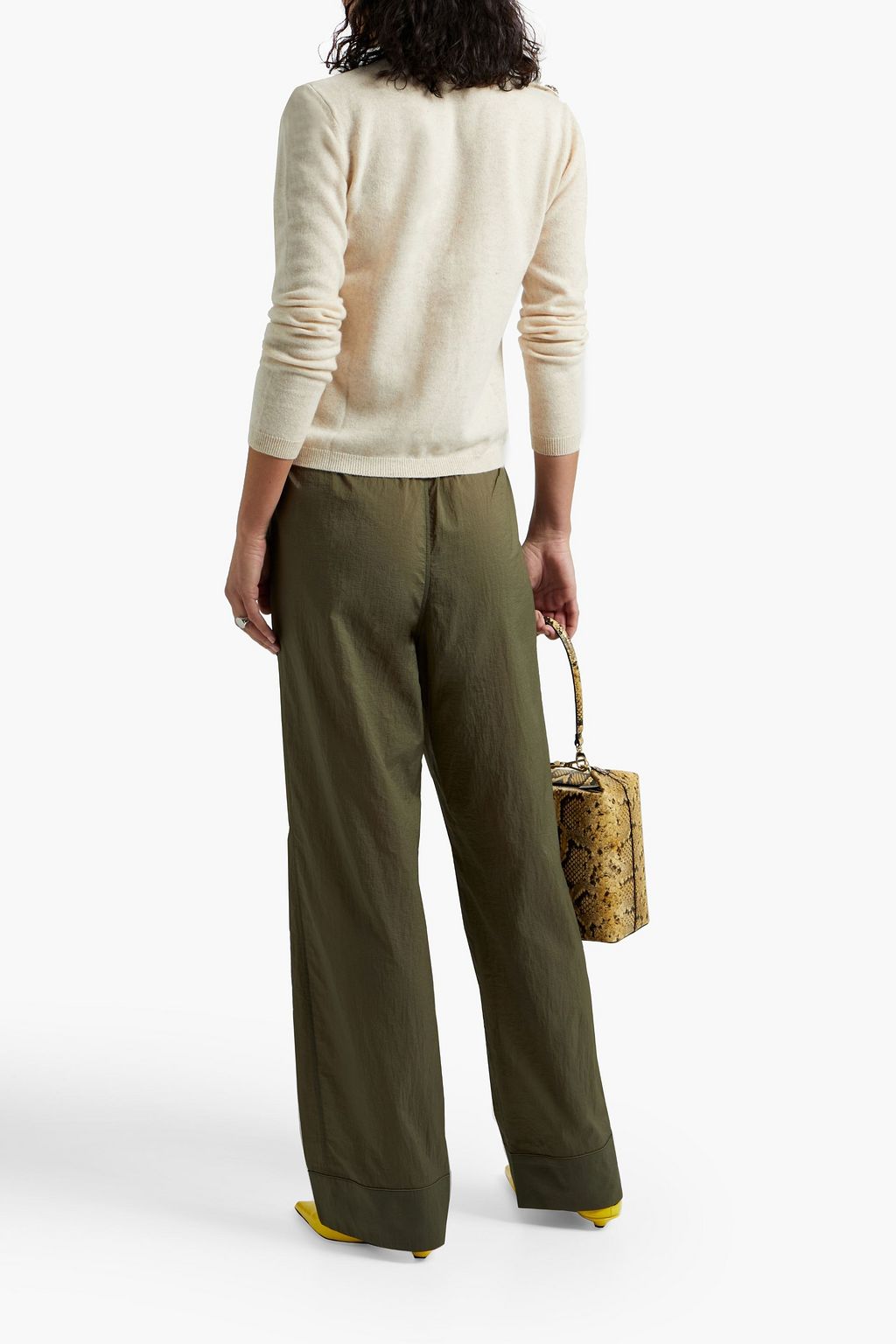 GANNI Kalamata shell track pants