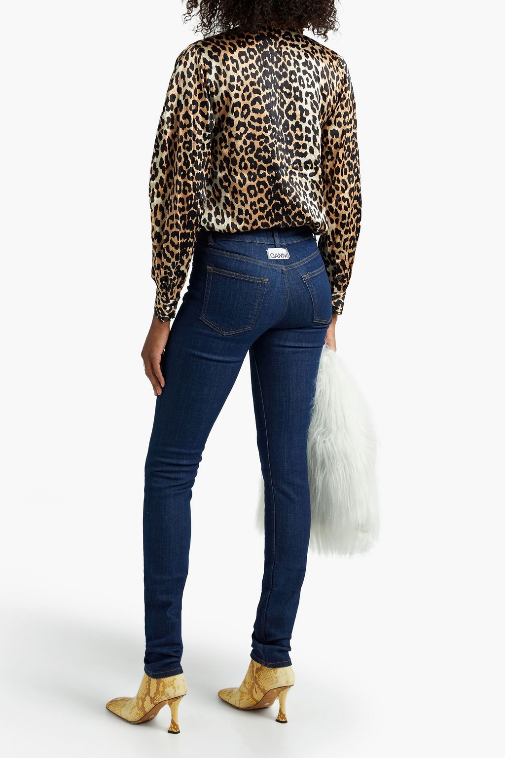 GANNI Mid-rise skinny jeans