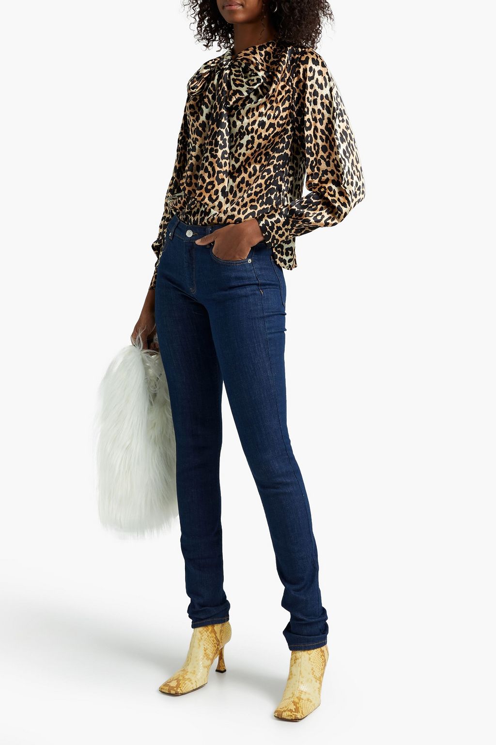 GANNI Mid-rise skinny jeans