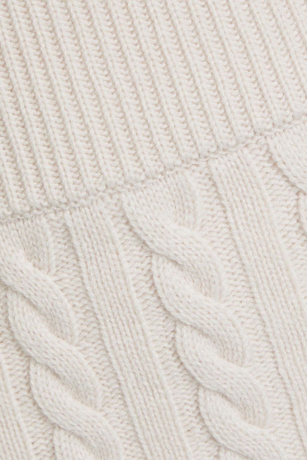RONNY KOBO Adora cable-knit wool and cashmere-blend mini skirt