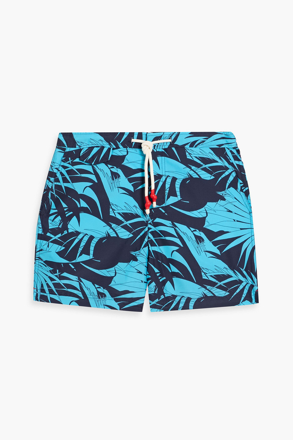 Standard mid-length printed swim shorts