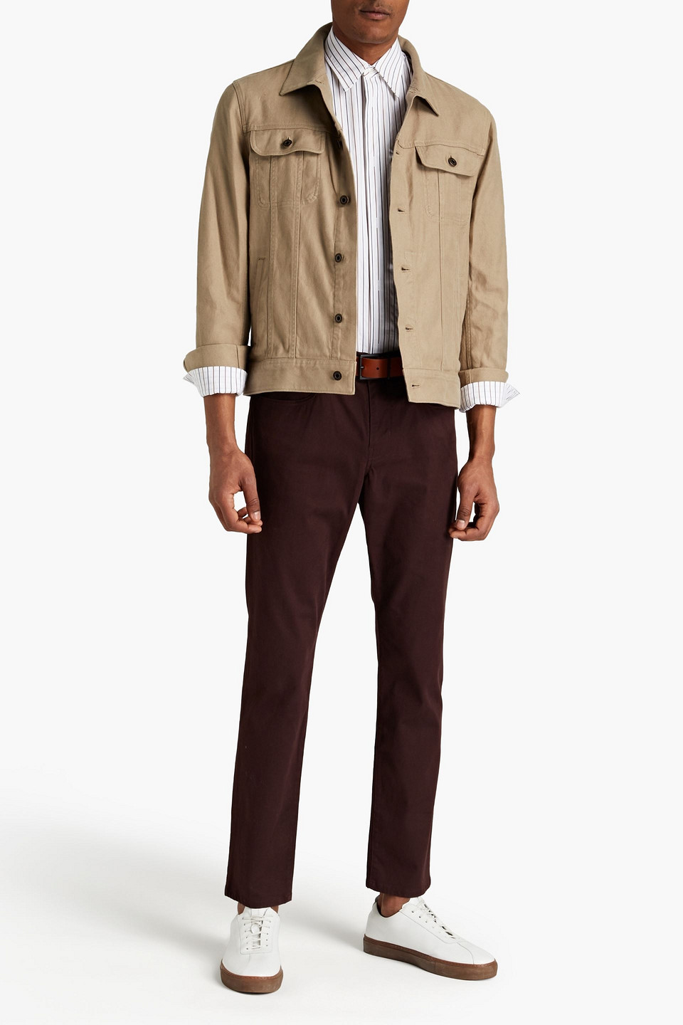 Vince . Man Cotton-blend Twill Chinos