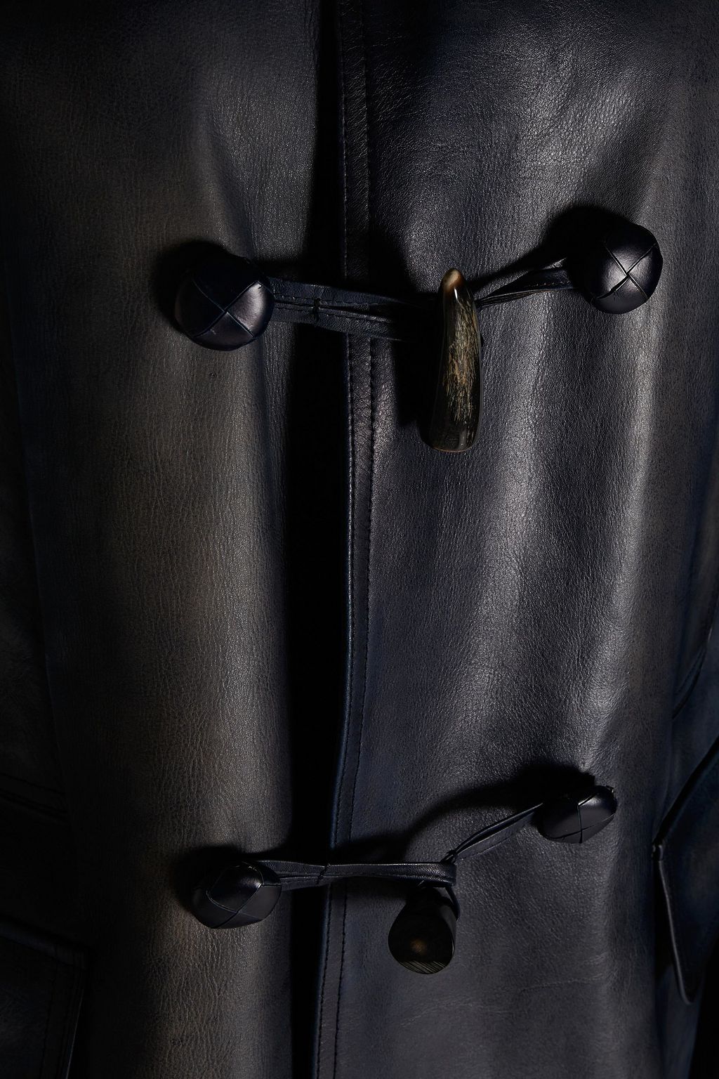 VALENTINO GARAVANI Distressed leather coat