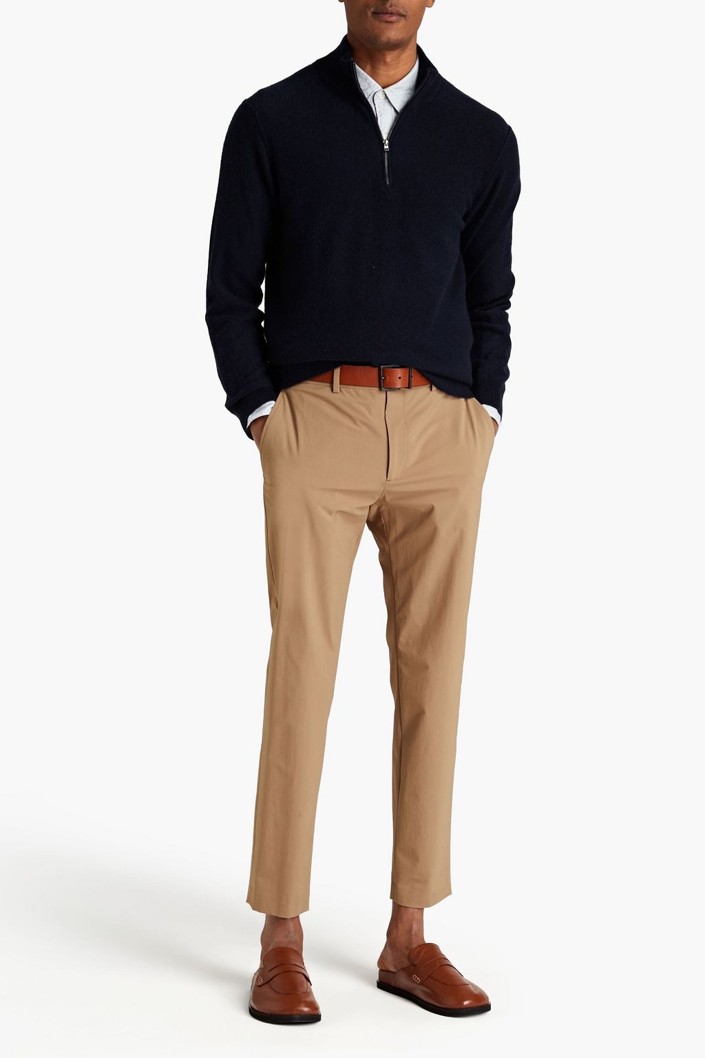 VINCE. Cashmere half-zip sweater