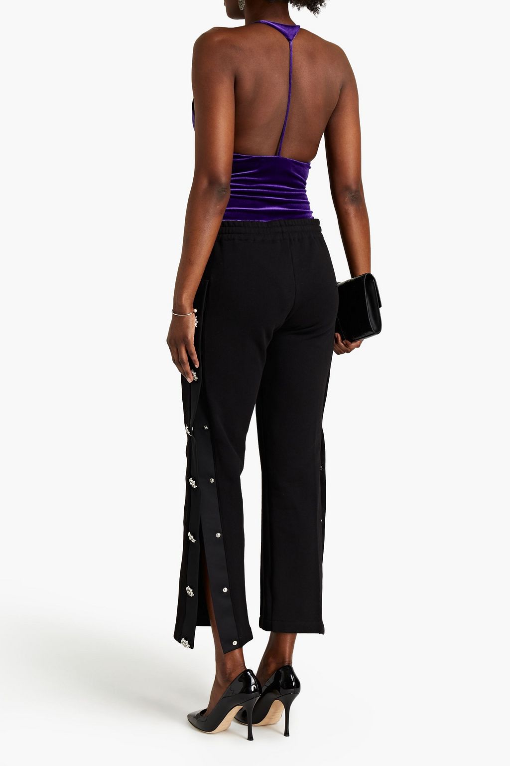ALEXANDRE VAUTHIER Stretch-velvet bodysuit
