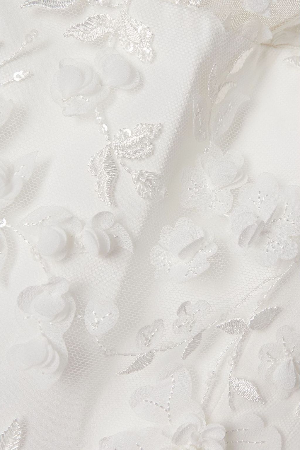 RIME ARODAKY Oshun embellished embroidered tulle and crepe mini dress