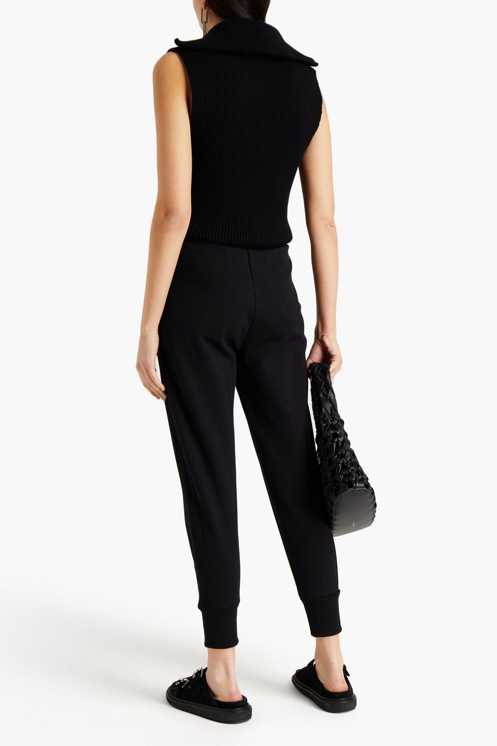 3.1 PHILLIP LIM Tie-front French cotton-terry track pants