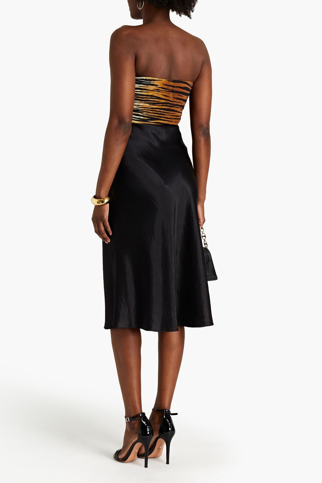 ALEXANDRE VAUTHIER Strapless tiger-print stretch-jersey bodysuit