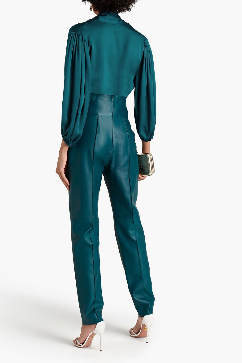 ALEXANDRE VAUTHIER Silk-satin crepe blouse