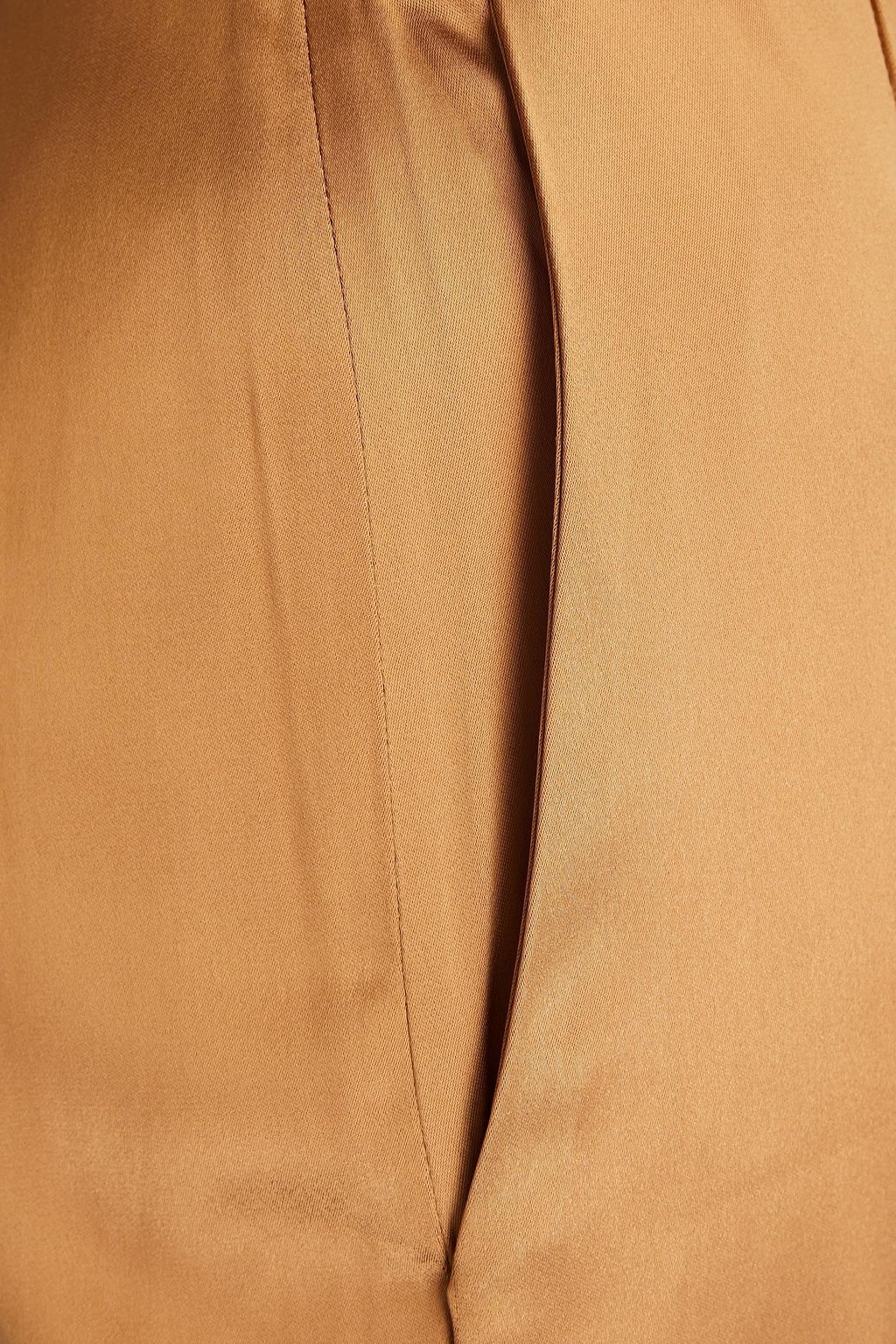 ALEXANDRE VAUTHIER Cropped stretch-satin straight-leg pants