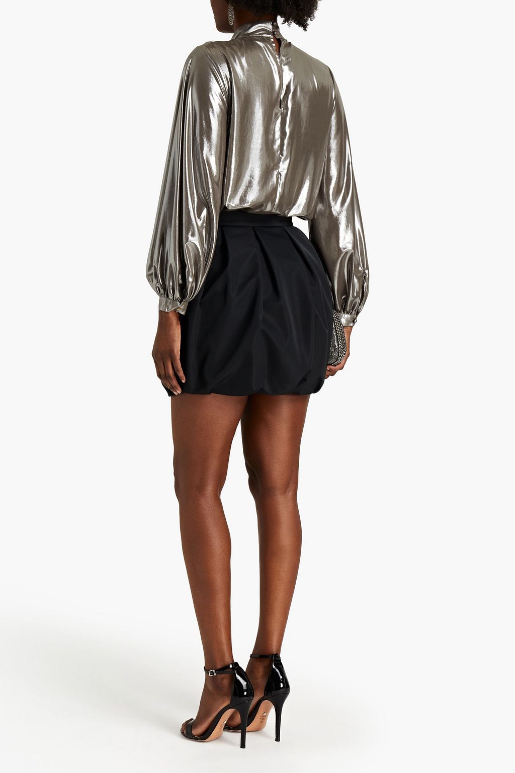 ALEXANDRE VAUTHIER Pleated faille mini skirt