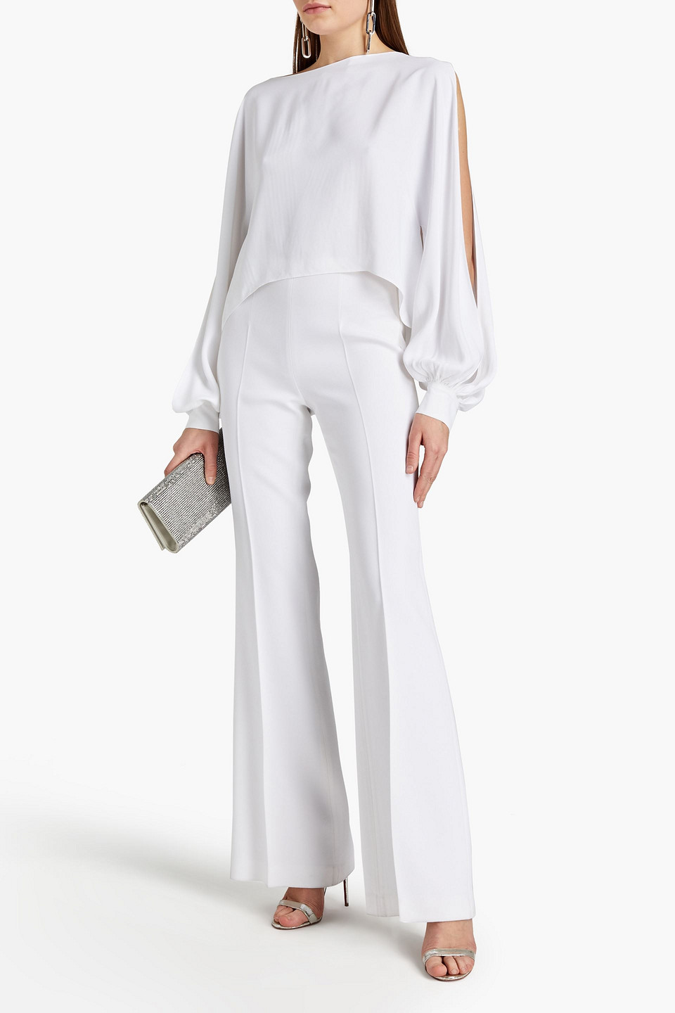 Alexandre Vauthier Twill Blouse In White